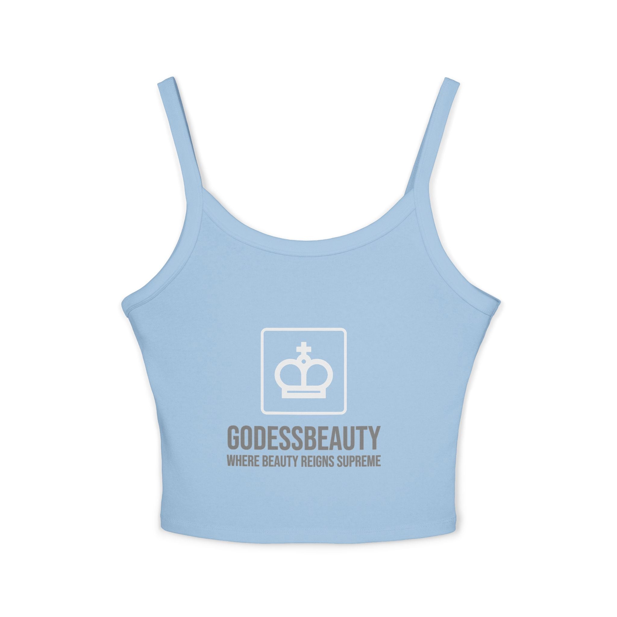 Women’s empowerment graphic cropped tank top from GODESS Beauty