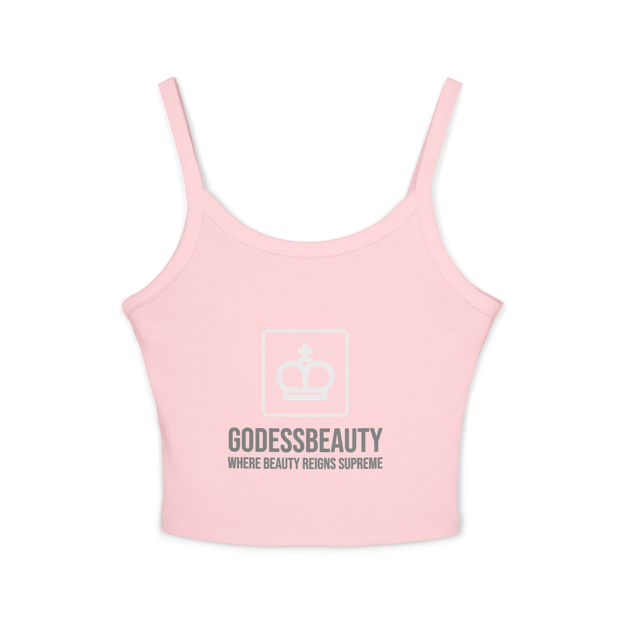 Women’s empowerment graphic cropped tank top from GODESS Beauty