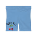 Cherry Logo Biker Shorts | Goddess Beauty Fitness Print