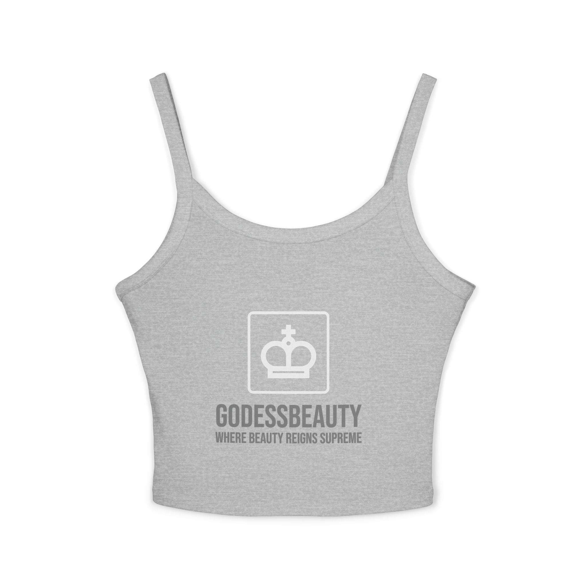 Women’s empowerment graphic cropped tank top from GODESS Beauty