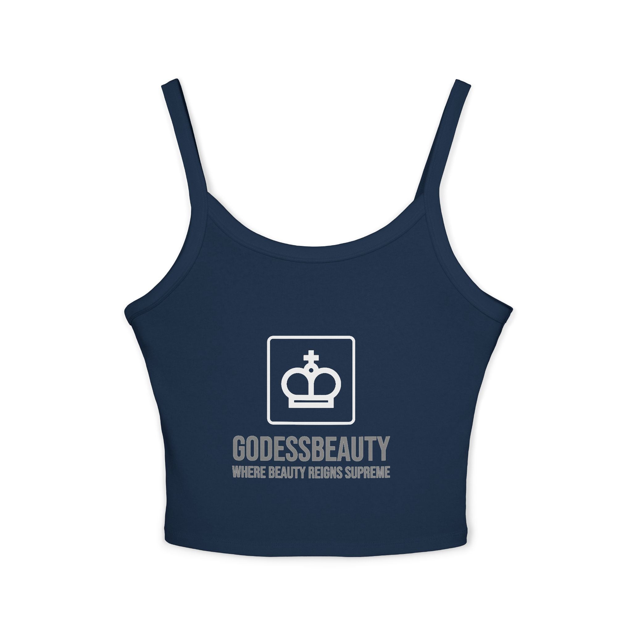 Women’s empowerment graphic cropped tank top from GODESS Beauty