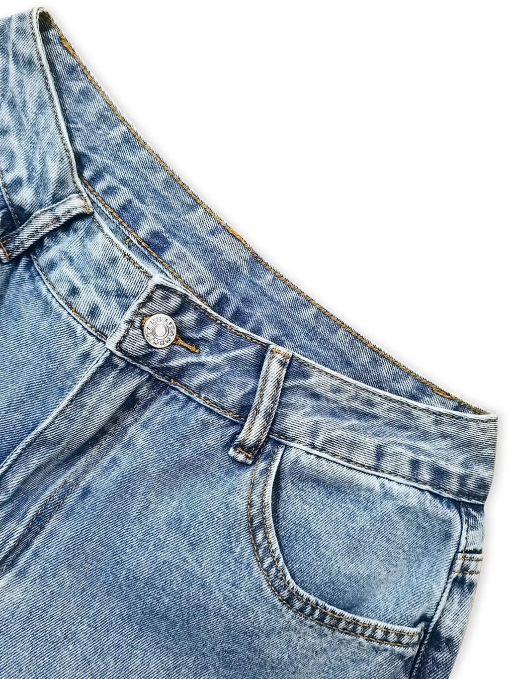 Distressed Wide Leg Jeans - Godess beauty 