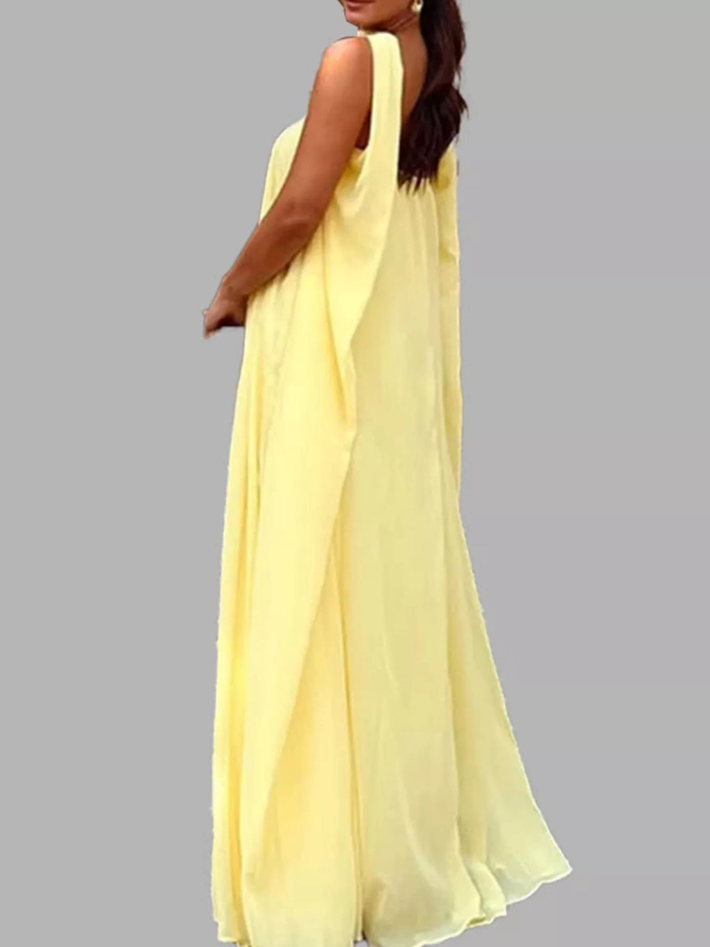 Full Size Tube Flowy Maxi Dress Plus Size - Godess beauty 