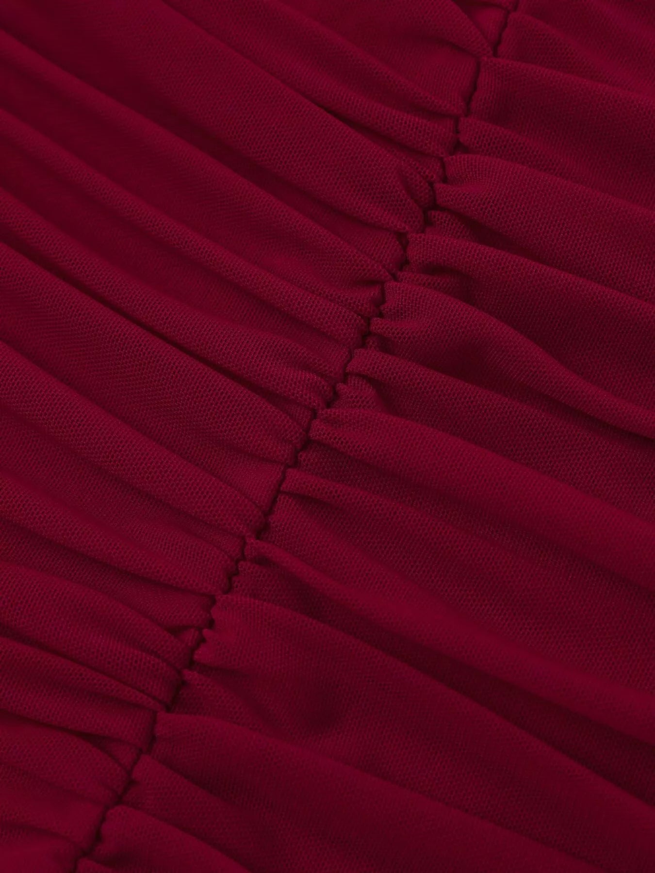 Halter Neck Ruched Slit Maxi Dress - Godess beauty 