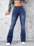 High Rise Jeans with Pockets - Godess beauty 