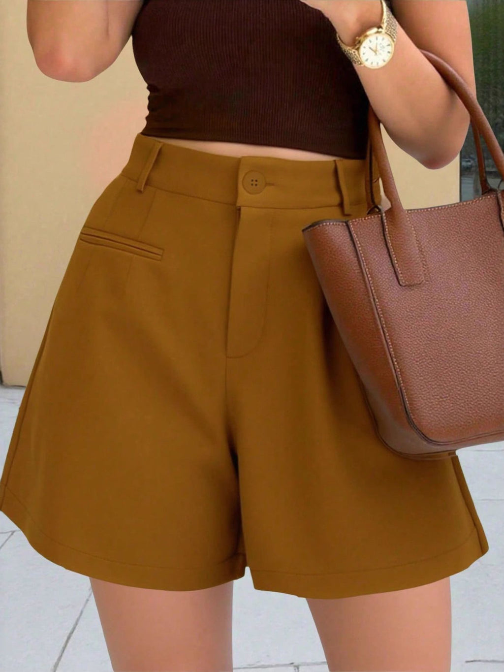High-Waisted Shorts - Godess beauty 