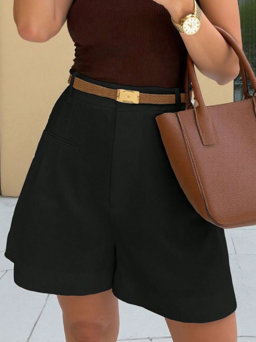 High-Waisted Shorts - Godess beauty 