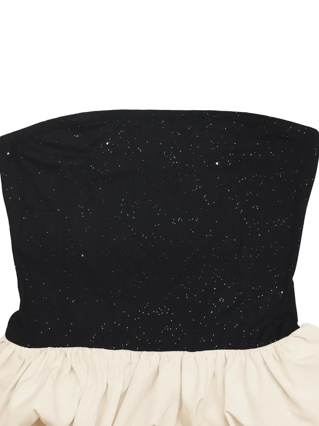 Ruffled Bubble Hem Tube Top - Godess beauty 