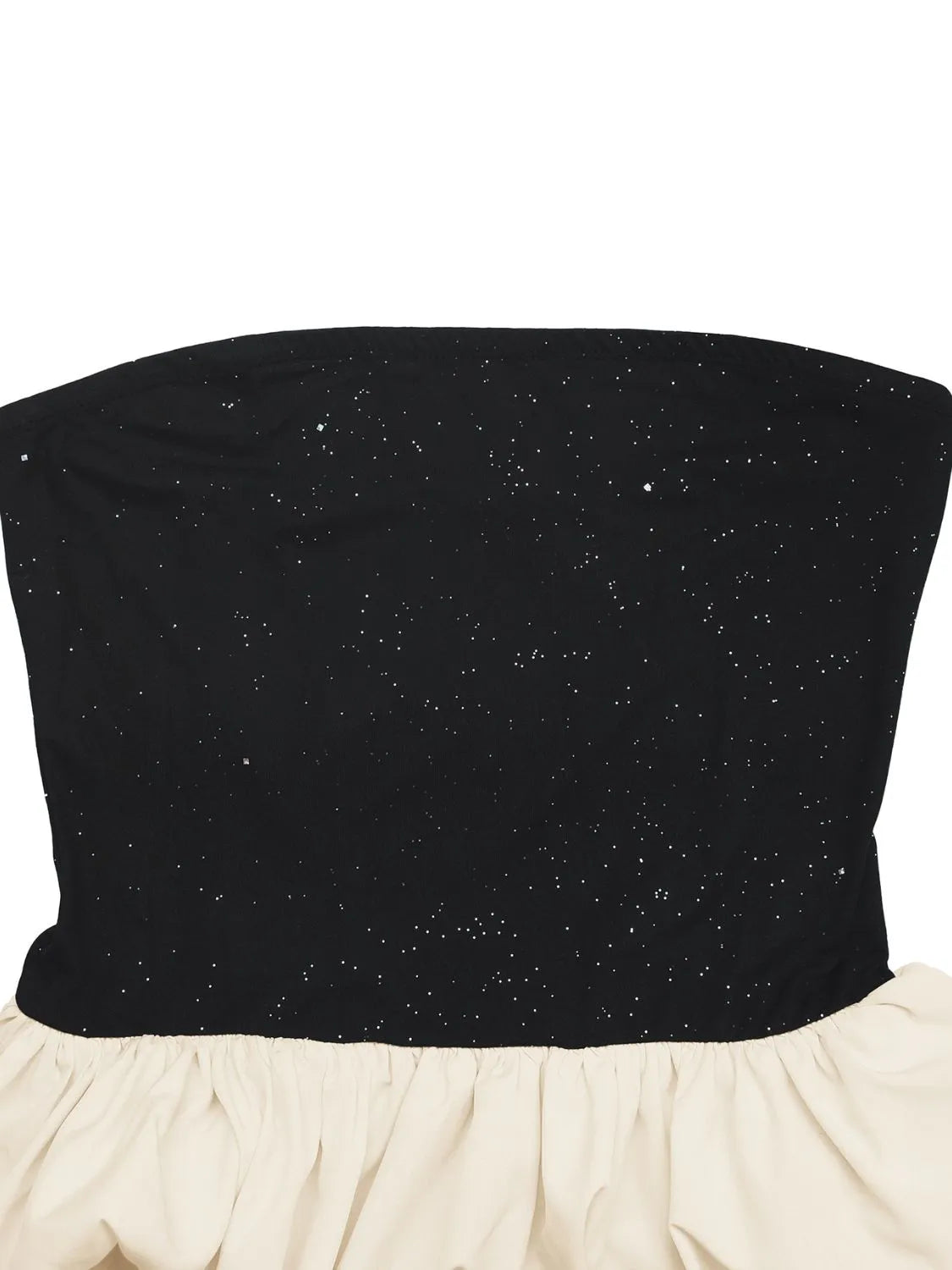 Ruffled Bubble Hem Tube Top - Godess beauty 