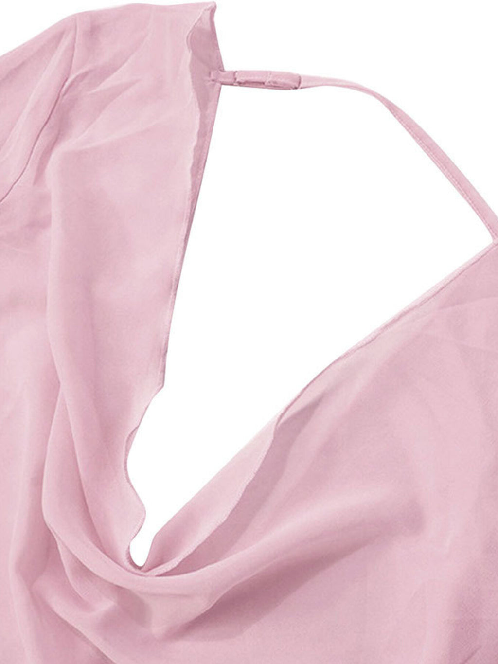 Sheer chiffon plunge mini dress - Godess beauty 