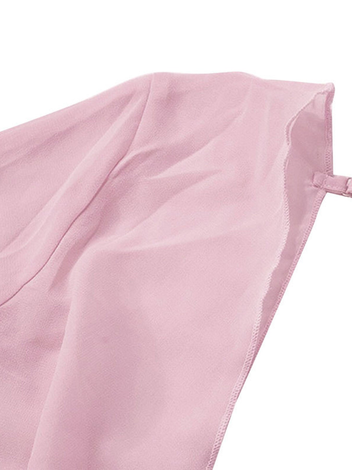 Sheer chiffon plunge mini dress - Godess beauty 