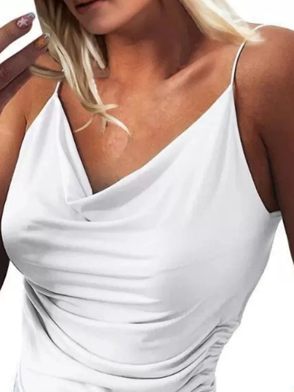 Side Drawstring Ruched Cami - Godess beauty 