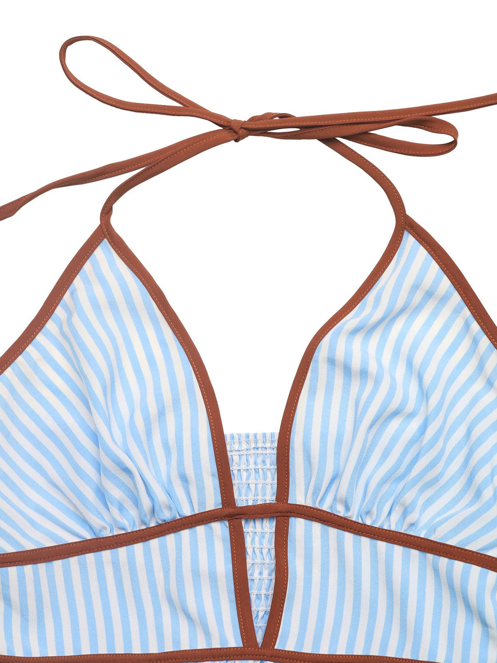 Striped halter neck maxi dress - Godess beauty 
