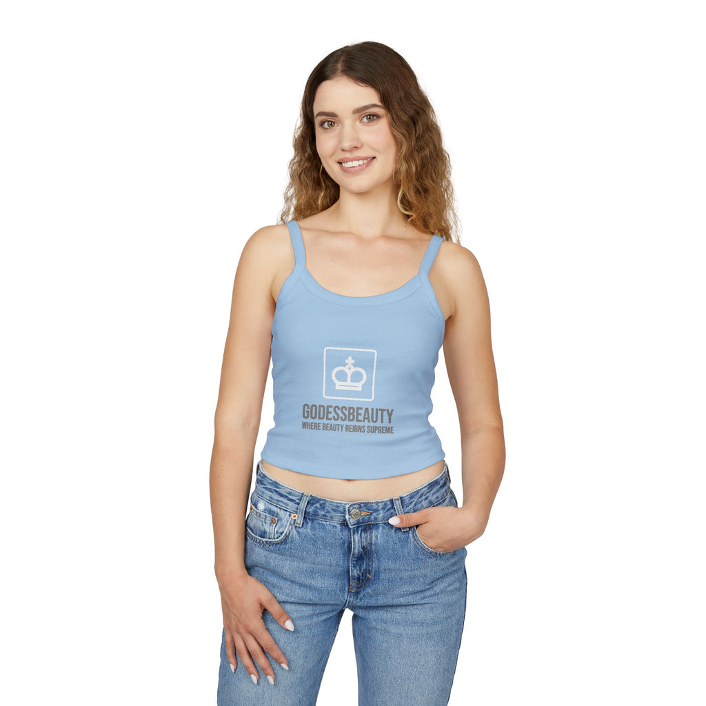 Women’s empowerment graphic cropped tank top from GODESS Beauty - Godess beauty 